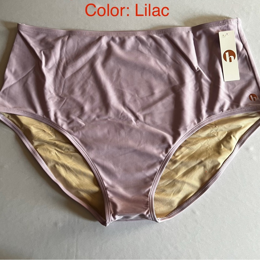 HONEY MARK High-Waisted Swim Bottoms -Lilac -NWT
